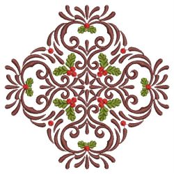 Christmas Holly Quilt 03(Md) machine embroidery designs
