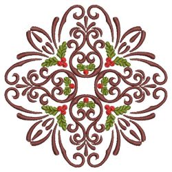 Christmas Holly Quilt 04(Md) machine embroidery designs
