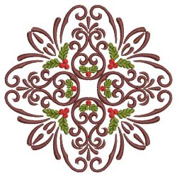 Christmas Holly Quilt 04(Md) machine embroidery designs