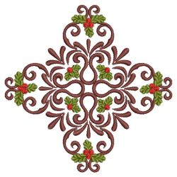 Christmas Holly Quilt 07(Md) machine embroidery designs