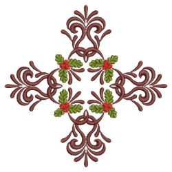 Christmas Holly Quilt 09(Md) machine embroidery designs