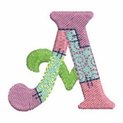 Patchwork Alphabet machine embroidery designs