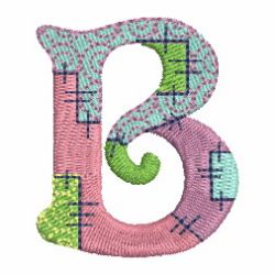 Patchwork Alphabet 02 machine embroidery designs