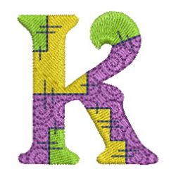 Patchwork Alphabet 11 machine embroidery designs