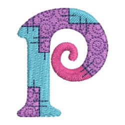 Patchwork Alphabet 16 machine embroidery designs