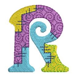 Patchwork Alphabet 18 machine embroidery designs