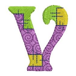 Patchwork Alphabet 22 machine embroidery designs