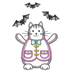 Halloween kitty Magician(Md) machine embroidery designs