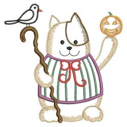 Halloween kitty Magician 04(Lg) machine embroidery designs