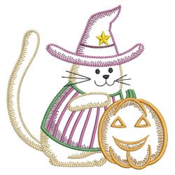 Halloween kitty Magician 05(Sm) machine embroidery designs