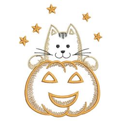 Halloween kitty Magician 10(Sm) machine embroidery designs
