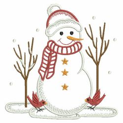 Vintage Snowmen(Md) machine embroidery designs