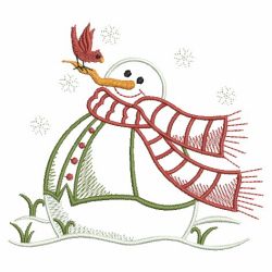 Vintage Snowmen 07(Lg) machine embroidery designs