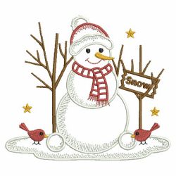 Vintage Snowmen 09(Md) machine embroidery designs