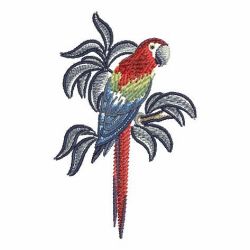 Brush Painting Parrots 2 02 machine embroidery designs
