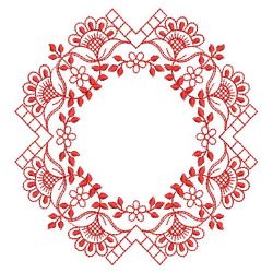 Redwork Jacobean Quilt 2(Sm) machine embroidery designs