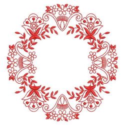 Redwork Jacobean Quilt 2 07(Md) machine embroidery designs