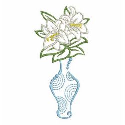 Vintage Floral Vases 05 machine embroidery designs