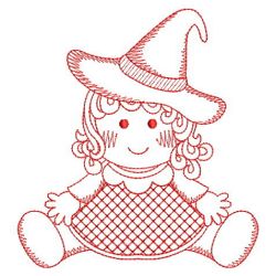 Redwork Holiday Ragdolls(Md) machine embroidery designs