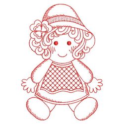 Redwork Holiday Ragdolls 04(Sm)