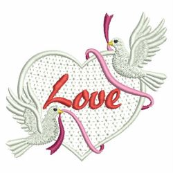 Valentine Doves 06 machine embroidery designs