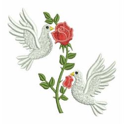 Valentine Doves 09 machine embroidery designs