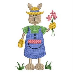 Country Bunny 01 machine embroidery designs