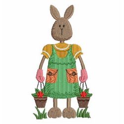 Country Bunny 02 machine embroidery designs