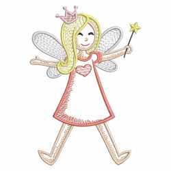 Vintage Fairy Princess 01(Md) machine embroidery designs