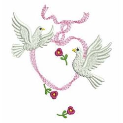Valentine Doves 2 05 machine embroidery designs