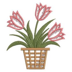 Tulips Decor 02 machine embroidery designs