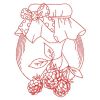 Redwork Fruit Jars 10(Lg)