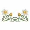 Art Nouveau Flower Borders