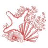 Redwork Seashells 02(Sm)