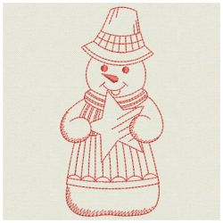Redwork Snowmen 09(Lg)