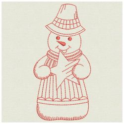 Redwork Snowmen 09(Lg)