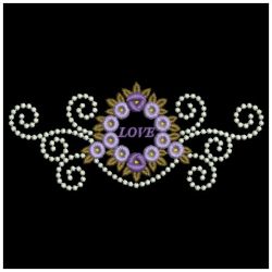 Candlewicking Rose Love 02(Sm) machine embroidery designs
