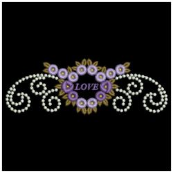 Candlewicking Rose Love 04(Sm) machine embroidery designs