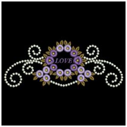 Candlewicking Rose Love 05(Md) machine embroidery designs