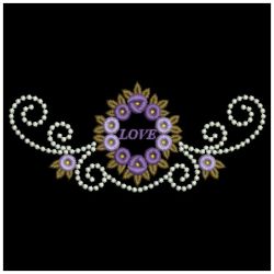 Candlewicking Rose Love 09(Md) machine embroidery designs