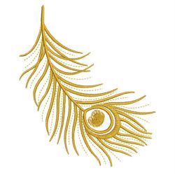 Golden Peacock Feathers(Lg) machine embroidery designs