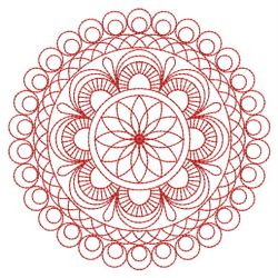 Redwork Round Symmetry Quilt(Md) machine embroidery designs