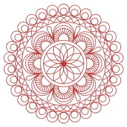Redwork Round Symmetry Quilt(Md) machine embroidery designs