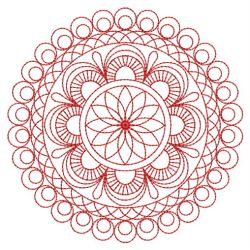 Redwork Round Symmetry Quilt 01(Md) machine embroidery designs