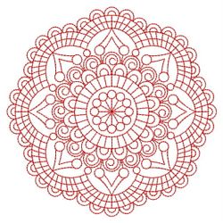 Redwork Round Symmetry Quilt 03(Md)
