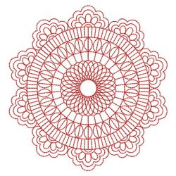 Redwork Round Symmetry Quilt 04(Lg) machine embroidery designs