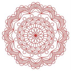 Redwork Round Symmetry Quilt 06(Md)
