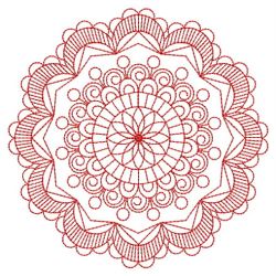 Redwork Round Symmetry Quilt 06(Md) machine embroidery designs