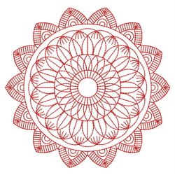 Redwork Round Symmetry Quilt 09(Md) machine embroidery designs