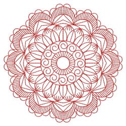 Redwork Round Symmetry Quilt 10(Md)